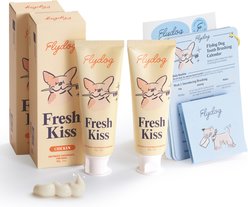 Flydog Fresh Kiss Chicken Flavor Enzymatic Toothpaste Kit for Dogs, 2 count