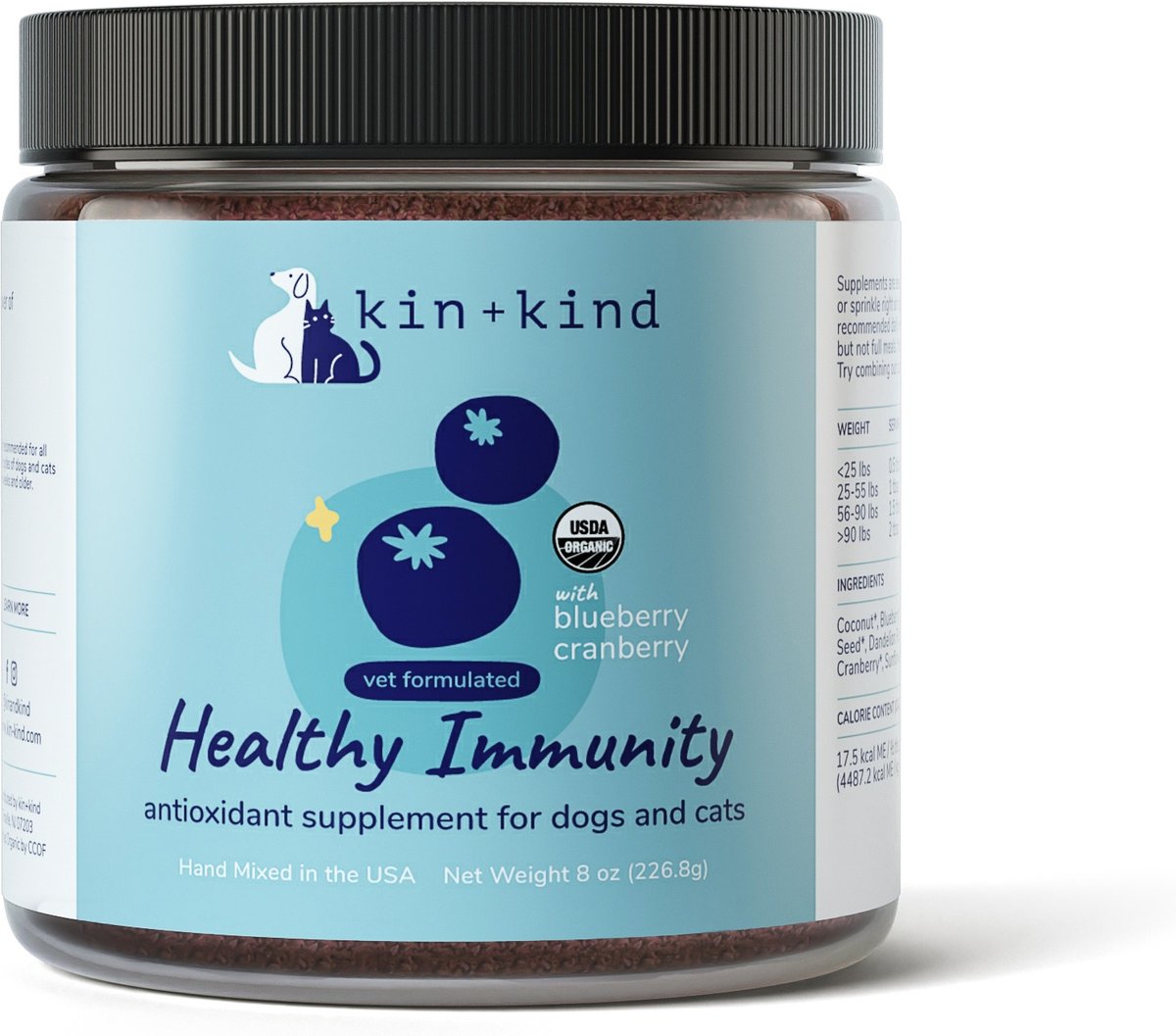 kin+kind Organic Healthy Poops Dog & Cat Supplement
