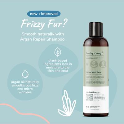 Show full view: kin+kind Argan Repair Dry Skin Dog Shampoo, 12-fl oz bottle slide 3 of 7