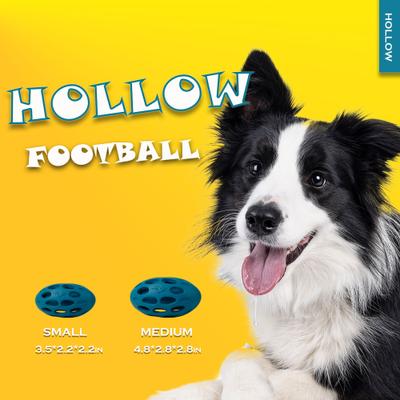Show full view: allforpaws Meta Ball Wiggle Holey Roller Dog Chew Toy, Blue, Small slide 6 of 10