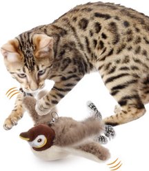 allforpaws Natural Instincts Flapping Bird Cat Toy, Brown slide 2 of 3
