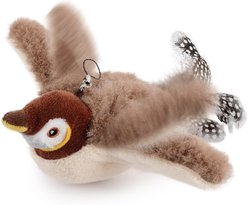 allforpaws Natural Instincts Flapping Bird Cat Toy, Brown