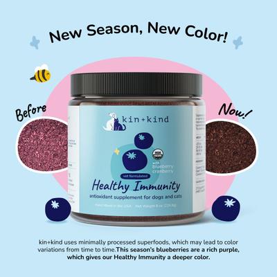 Show full view: kin+kind Organic Healthy Immunity Dog & Cat Supplement, 8-oz jar slide 9 of 12
