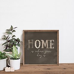 Kendrick Home is Where Your Dog is Gray By Amylee Weeks Wall Décor, 24 x 24-in slide 2 of 3