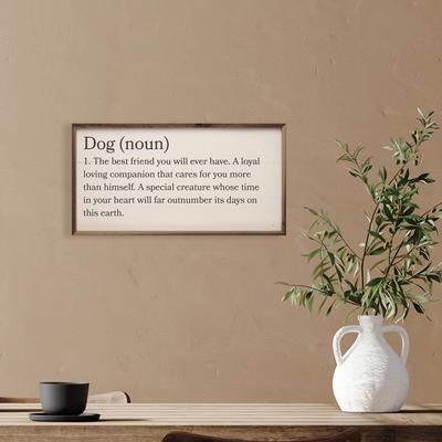 Show full view: Kendrick Dog Definition Wall Décor, White, 40 x 20-in slide 3 of 3