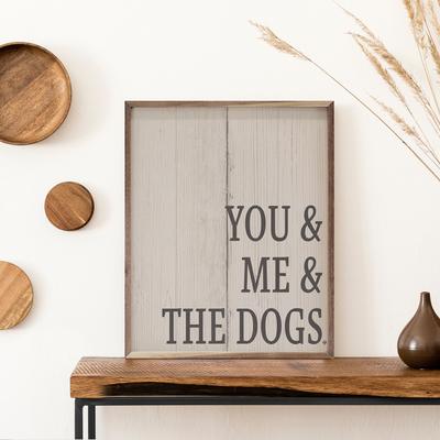 Show full view: Kendrick & The Dogs Wall Décor Whitewash, 32 x 40-in slide 3 of 3