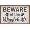 Show in main carousel: Kendrick Beware of Wigglebutts Paws Wall Décor, White, 36 x 24-in slide 1 of 3