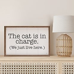 Kendrick The Cat is in Charge Wall Décor, White, 36 x 24-in slide 2 of 3