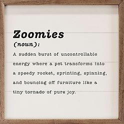 Kendrick Zoomies Definition Wall Décor, White, 24 x 24-in
