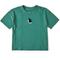 Show in main carousel: LIFE IS GOOD Women's Cat Lady Mini Short Sleeve Crusher Boxy Tee, Spruce Green, XX-Large slide 1 of 2