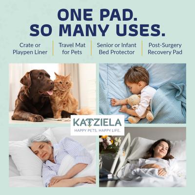 Show full view: Katziela Washable Hexagon Dog Pee Pads, 36 x 48-in, 2 count slide 7 of 8