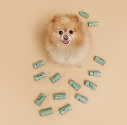 Show full view: Nina Woof Plant Based Dog Waste Bags, 180 count slide 5 of 7