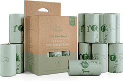 Nina Woof Plant Based Dog Waste Bags, 180 count