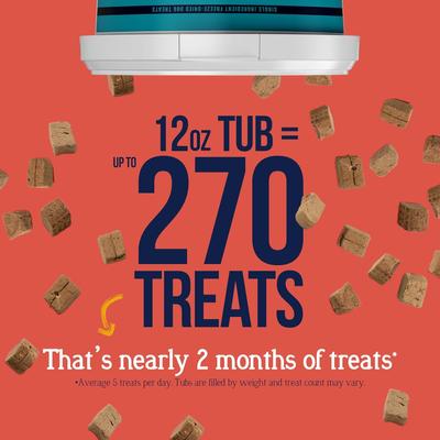 Show full view: Stewart Beef Liver Single Ingredient Freeze-Dried Raw Dog Treats, 12-oz tub slide 4 of 11