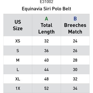 Equinavia Siri Polo Horse Riding Belt, Black/Rain Cloud, Small