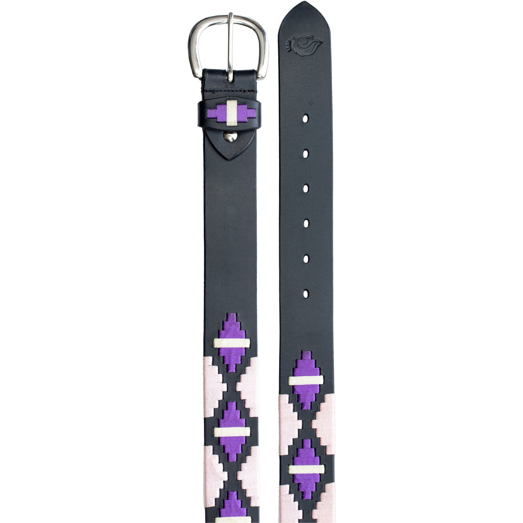 Equinavia Siri Polo Horse Riding Belt, Black/Pink, Medium
