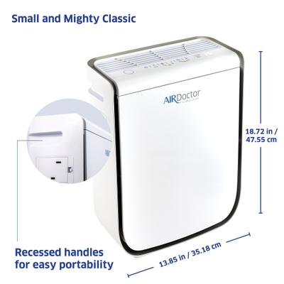Show full view: AirDoctor AD2000 UltraHEPA Air Purifier, 3 Stage Filtration with Pre-Filter, Medium, White slide 7 of 10