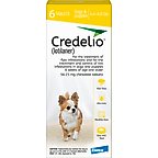 Credelio Chewable Tablet for Dogs, 4.4-6 lbs, (Yellow Box), 6 Chewable Tablets (6-mos. supply)