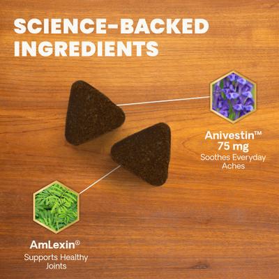 Show full view: VetriScience Max Veterinary Strength Comfort & Ease Amilextin Chicken Flavored Soft Chew Joint Supplement for Dogs, 60 count slide 5 of 11