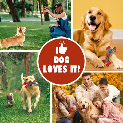 Show full view: Kseroo Nylon Bone Shaped Chicken Flavored Dog Chew Toy, Red, 2 count slide 6 of 10