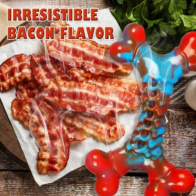 Show full view: Kseroo Nylon Bone Shaped Chicken Flavored Dog Chew Toy, Red, 2 count slide 4 of 10