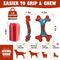 Show in main carousel: Kseroo Nylon Bone Shaped Chicken Flavored Dog Chew Toy, Red, 2 count slide 3 of 10
