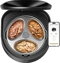 Petlibro Polar Automatic Smart Dog & Cat Wet Food Feeder, Black, 7.4-oz