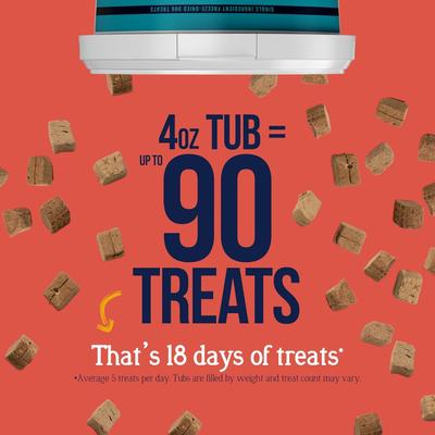 Show full view: Stewart Beef Liver Single Ingredient Freeze-Dried Raw Dog Treats, 4-oz tub slide 4 of 12