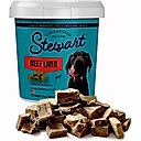 Stewart Beef Liver Single Ingredient Freeze-Dried Raw Dog Treats, 14-oz tub