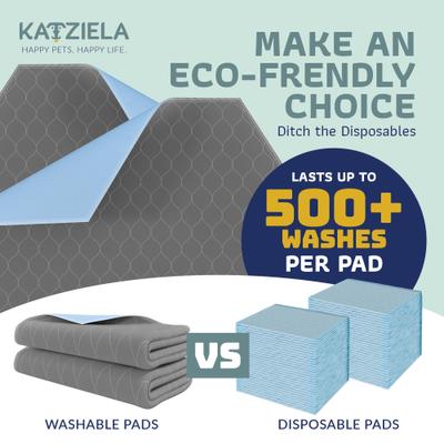 Show full view: Katziela Washable Hexagon Dog Pee Pads, 36 x 48-in, 2 count slide 4 of 8