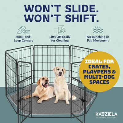 Show full view: Katziela Ultra Strong Grip Washable Hexagon Dog Pee Pads, 72 x 72-in, 1 count slide 7 of 9