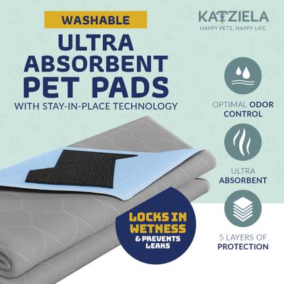Show full view: Katziela Ultra Strong Grip Washable Hexagon Dog Pee Pads, 36 x 41-in, 2 count slide 3 of 10