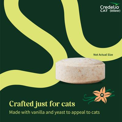 Show full view: Credelio Chewable Tablets for Cats, 4.1-17 lbs, (Teal Box), 1 Chewable Tablet (1-mo. supply) slide 7 of 10