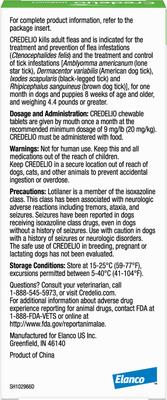 Show full view: Credelio Chewable Tablet for Dogs, 25.1-50 lbs, (Green Box), 3 Chewable Tablets (3-mos. supply) slide 2 of 9