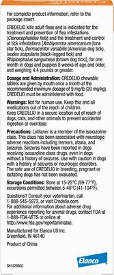 Show full view: Credelio Chewable Tablet for Dogs, 6.1-12 lbs, (Pink Box), 3 Chewable Tablets (3-mos. supply) slide 2 of 10