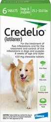 Credelio Chewable Tablet for Dogs, 25.1-50 lbs, (Green Box), 6 Chewable Tablets (6-mos. supply)
