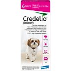 Credelio Chewable Tablet for Dogs, 6.1-12 lbs, (Pink Box), 6 Chewable Tablets (6-mos. supply)