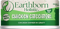 Earthborn Holistic Chicken Catcciatori Grain-Free Natural Adult Canned Cat Food, 3-oz, case of 4