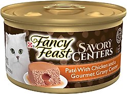 Fancy Feast Savory Centers Chicken Canned Cat Food, 3-oz, case of 4