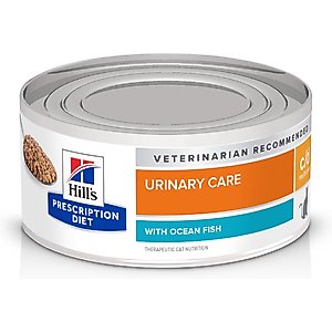 Hill's Prescription Diet c/d Multicare Urinary Care with Ocean Fish Wet Cat Food, 5.5-oz, case of 4