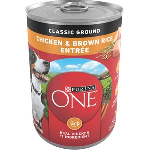 Purina ONE Smartblend Wet Dog Food - Chicken & Brown Rice Entrée 368g Cans (12-Pack)