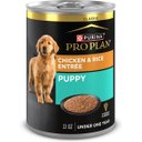 Purina Pro Plan Development Puppy Chicken & Rice Entree Canned Dog Food, 13-oz can, case of 4