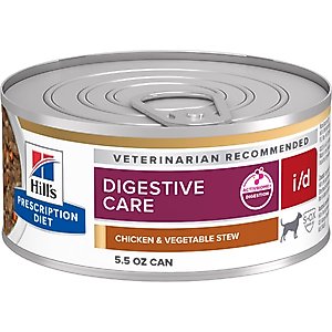 Hill's Prescription Diet i/d Digestive Care Chicken & Vegetable Stew Wet Dog Food, 5.5-oz, case of 4