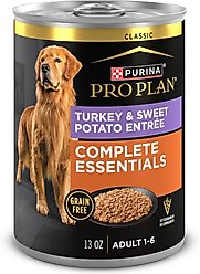 Purina Pro Plan Savor Adult Grain-Free Classic Turkey & Sweet Potato Entree Canned Dog Food, 13-oz can, case of 4