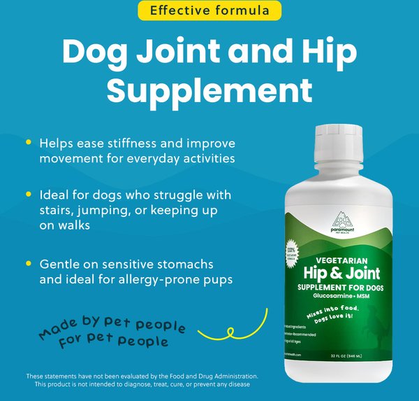 Paramount Pet Health Vegetarian Hip & Joint Supplement for Dogs