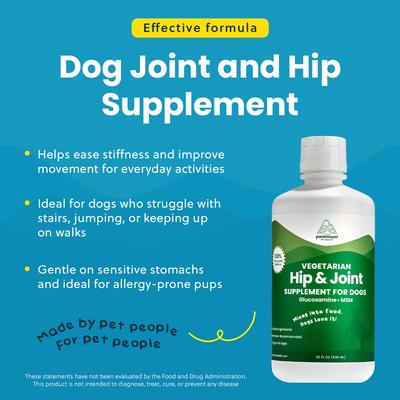 Show full view: Paramount Pet Health Vegetarian Hip & Joint Supplement for Dogs, 32-fl oz bottle slide 5 of 10