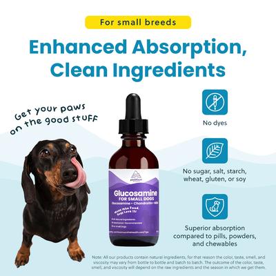 Show full view: Paramount Pet Health Glucosamine Hip & Joint Supplement for Small Dogs, 2-fl oz slide 4 of 11