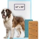 PetsWorld 4X-Large Dog Training & Potty Pads, 40 x 99-in, Unscented, 60 count