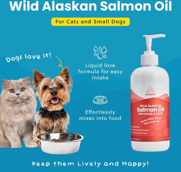 Paramount Pet Health Wild Alaskan Salmon Oil Dog & Cat Supplement