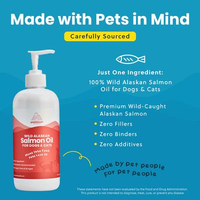 Show full view: Paramount Pet Health Wild Alaskan Salmon Oil Dog & Cat Supplement, 16-fl oz bottle slide 4 of 10